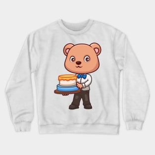 Birthday Bear Cute Cartoon Crewneck Sweatshirt